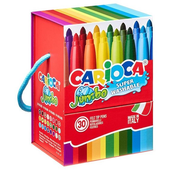 Carioca Μαρκαδόροι Ζωγραφικής Χονδροί Σετ 30τμχ