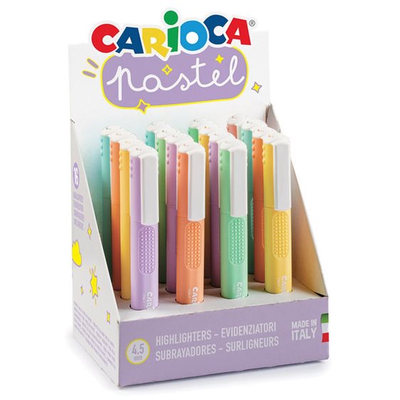 Μαρκαδόρος Υπογράμμισης Φωσφορούχος Carioca Pastel 4,5mm (Τυχαία επιλογή)