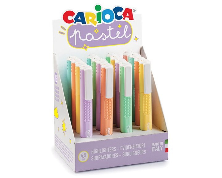 Μαρκαδόρος Υπογράμμισης Φωσφορούχος Carioca Pastel 4,5mm (Τυχαία επιλογή)