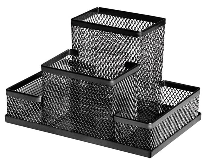 Μολυβοθήκη Forofis metal 4 θέσεων μαύρη
