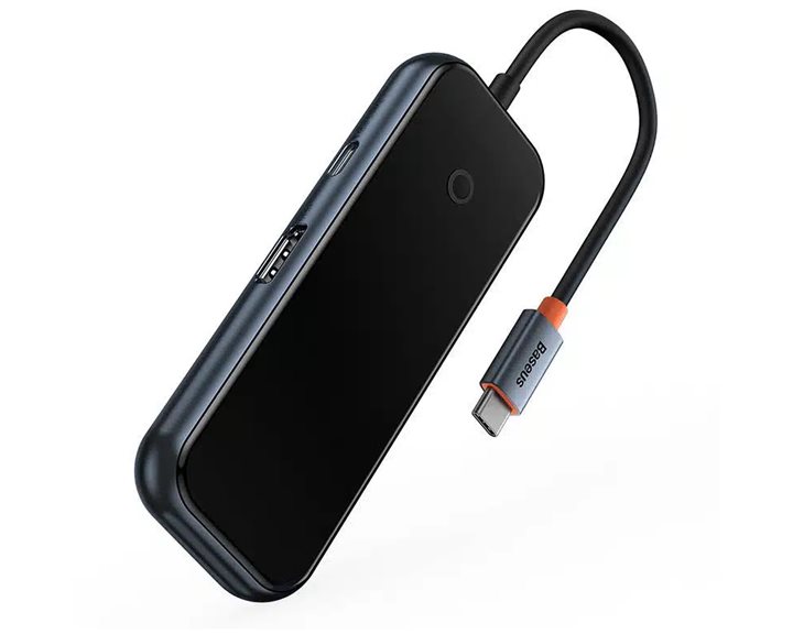 Baseus AcmeJoy USB-C Docking Station με HDMI 4K PD Γκρι WKJZ010213
