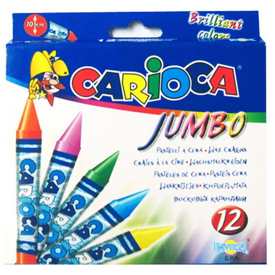 ΚΗΡΟΜΠΟΓΙΑ CARIOCA JUMBO 12ΤΕΜ.42369