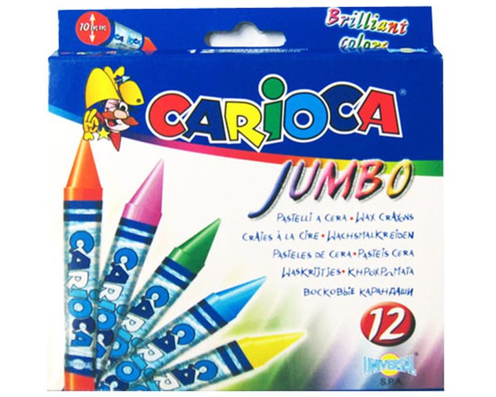 ΚΗΡΟΜΠΟΓΙΑ CARIOCA JUMBO 12ΤΕΜ.42369