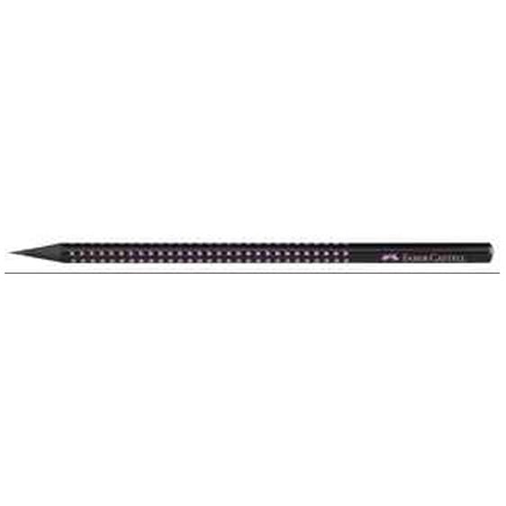 Μολύβι Faber-Castell Sparkle Μαύρο Ξύλο Ροζ 118258