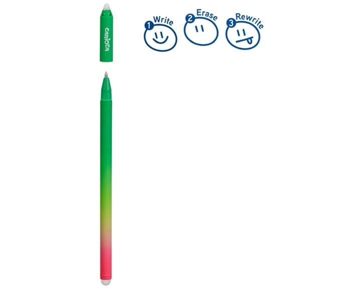 Στυλό Carioca Erasable Oops 0.7mm Πράσινο Μελάνι 31025/04