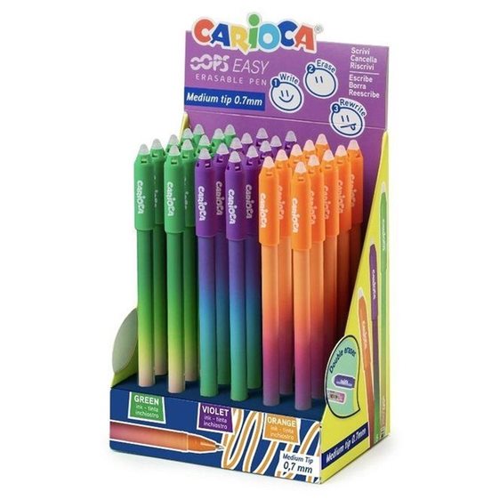 Στυλό Carioca Erasable Oops 0.7mm Μωβ Μελάνι 31025/09