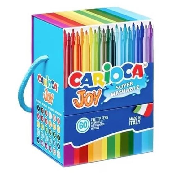 Carioca Μαρκαδόροι Ζωγραφικής 2.8mm Λεπτοί Σετ 60τμχ