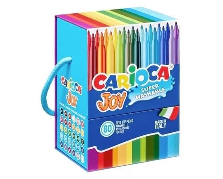 Carioca Μαρκαδόροι Ζωγραφικής 2.8mm Λεπτοί Σετ 60τμχ