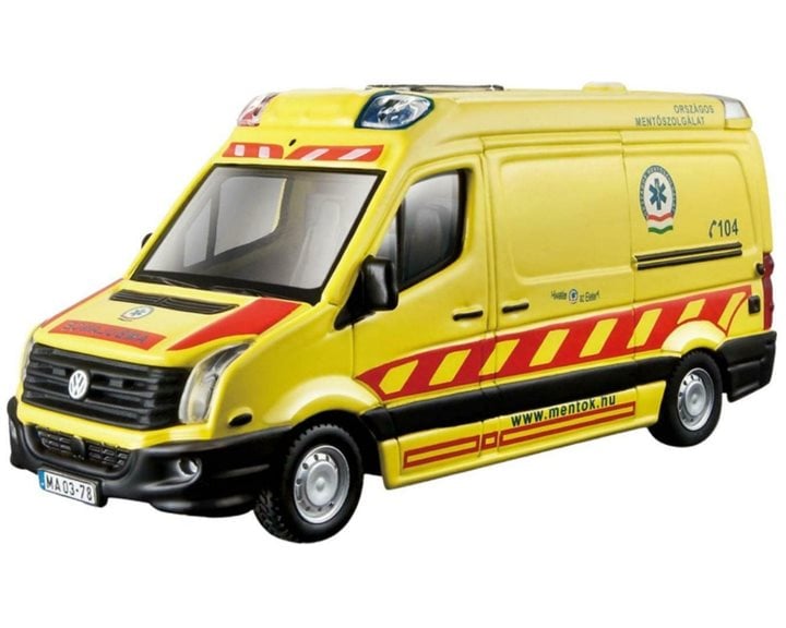 Bburago Αυτοκινητάκι Volkswagen Crafter Ambulance 1/50