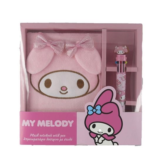 Σημειωματάριο Λούτρινο με Στυλό My Melody 000490137