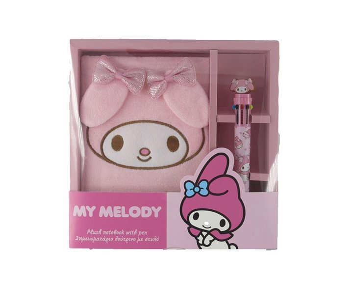 Σημειωματάριο Λούτρινο με Στυλό My Melody 000490137