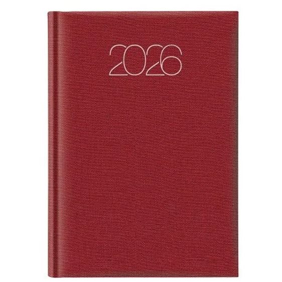 Ημερολόγιο Ημερ. 14.5x20.5 Cotton Classic Cardinal Red