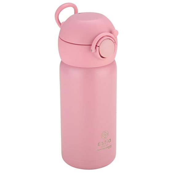Estia Παγούρι - Θερμός 350ml Με Καλαμάκι Save The Aegean Candy Pink 01-23515