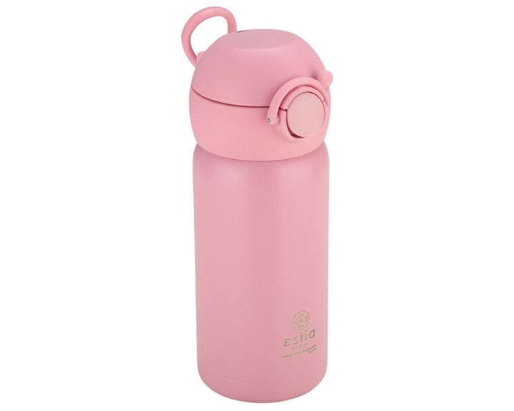 Estia Παγούρι - Θερμός 350ml Με Καλαμάκι Save The Aegean Candy Pink 01-23515