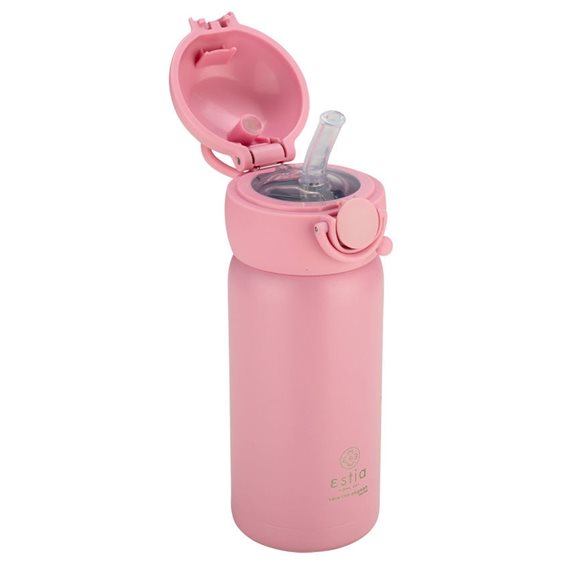 Estia Παγούρι - Θερμός 350ml Με Καλαμάκι Save The Aegean Candy Pink 01-23515