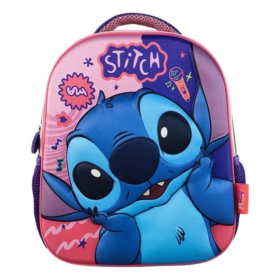 Τσάντα Πλάτης Νηπίου Must 26χ10χ32cm 1 Θήκη 3D Lilo & Stitch 000565078
