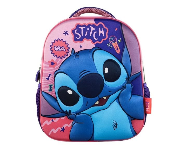 Τσάντα Πλάτης Νηπίου Must 26χ10χ32cm 1 Θήκη 3D Lilo & Stitch 000565078
