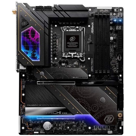 ASROCK MB Z890 TAICHI, SOCKET LGA1851, CS INTEL Z890, 4 DIMM SOCKETS DDR5, HDMI/ THUNDERBOLT4, PCI-E GEN 5.0, 5G LAN, WIFI7, ATX, 3YW
