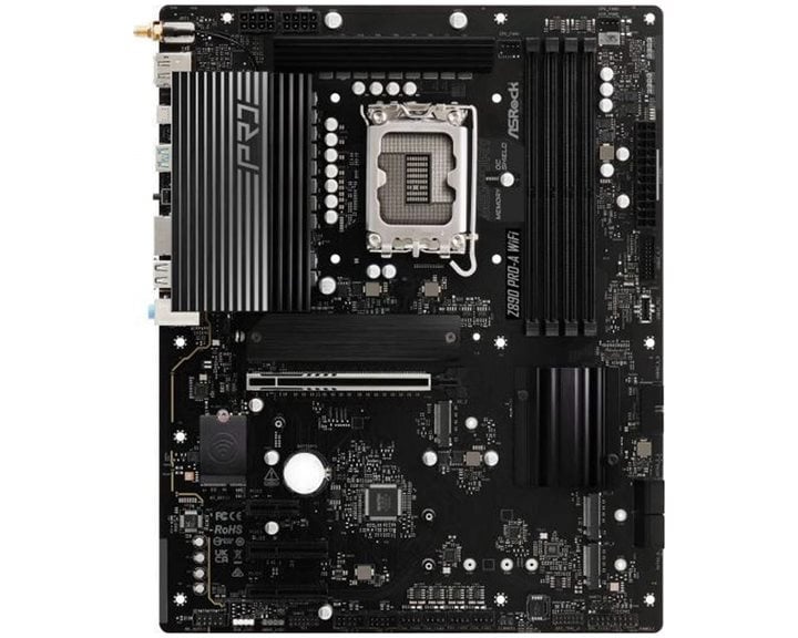 ASROCK MB Z890 PRO-A WIFI, SOCKET INTEL LGA1851, CS INTEL Z890, 4 DIMM SOCKETS DDR5, HDMI/DP, PCI-E GEN 5.0, 2.5G LAN, WIFI6E, ATX, 3YW.