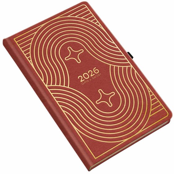 Ημερολόγιο Ημερήσιο 2026 9χ14 Gatsby Κόκκινο