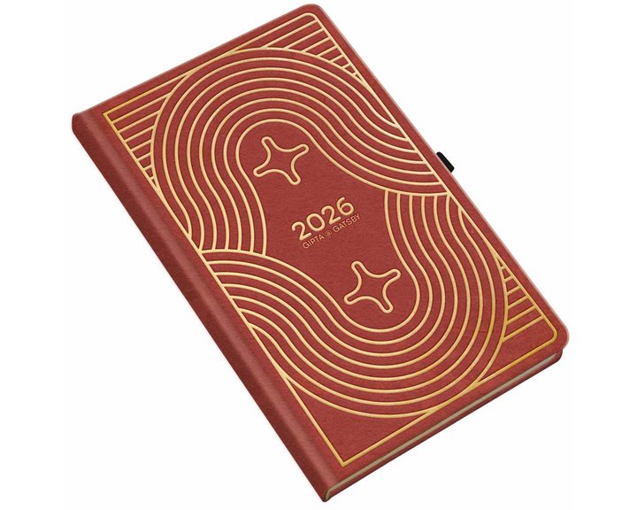 Ημερολόγιο Ημερήσιο 2026 9χ14 Gatsby Κόκκινο