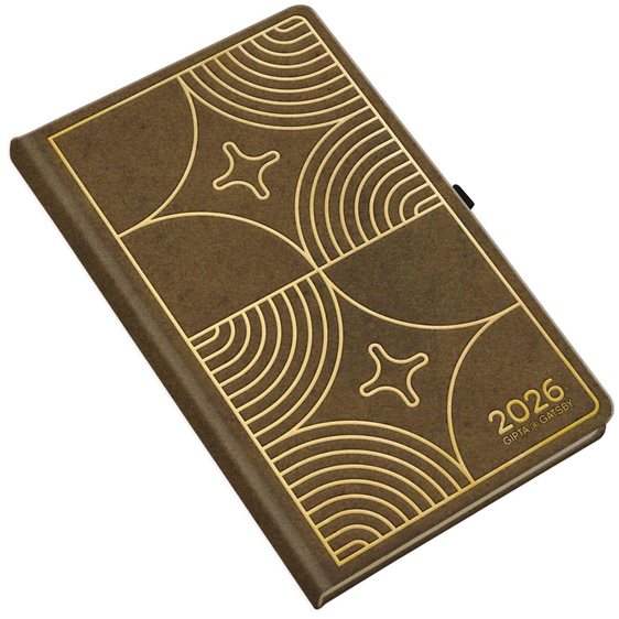 Ημερολόγιο Ημερήσιο 2026 13x21 Gatsby Καφέ