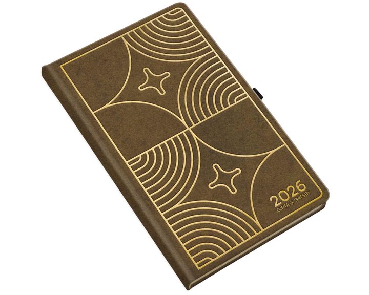 Ημερολόγιο Ημερήσιο 2026 13x21 Gatsby Καφέ