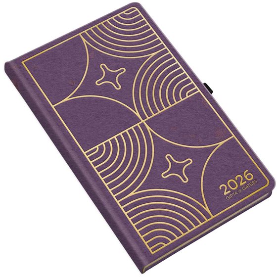 Ημερολόγιο Ημερήσιο 2026 13x21 Gatsby Μωβ