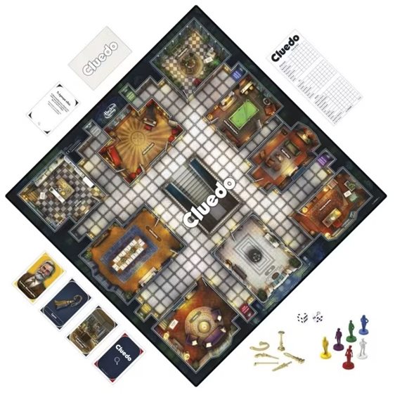 Hasbro Cluedo Επιτραπέζιο- Το κλασσικό Παιχνίδι Μυστηρίου F6420