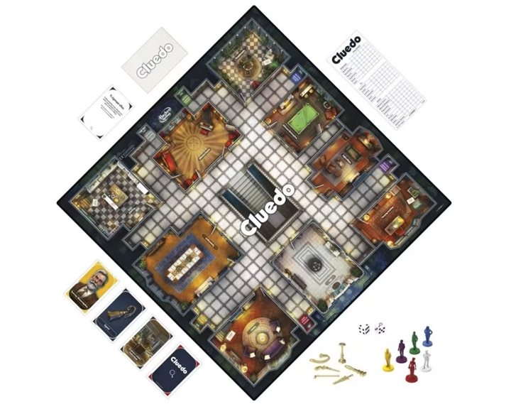 Hasbro Cluedo Επιτραπέζιο- Το κλασσικό Παιχνίδι Μυστηρίου F6420