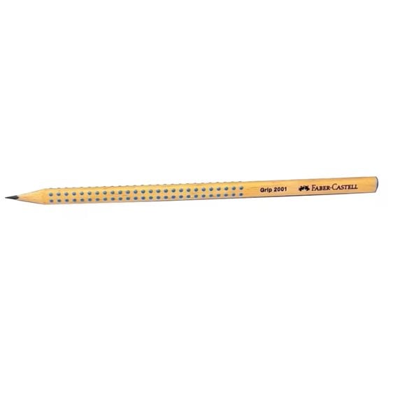 Μολύβι Faber-Castell Τριγωνικό Grip 2001 φυσικο ξυλο μπλε 217051