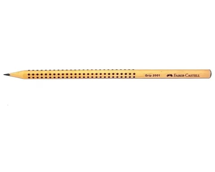 Μολύβι Faber-Castell Τριγωνικό Grip 2001 φυσικο ξυλο μαυρο 217053