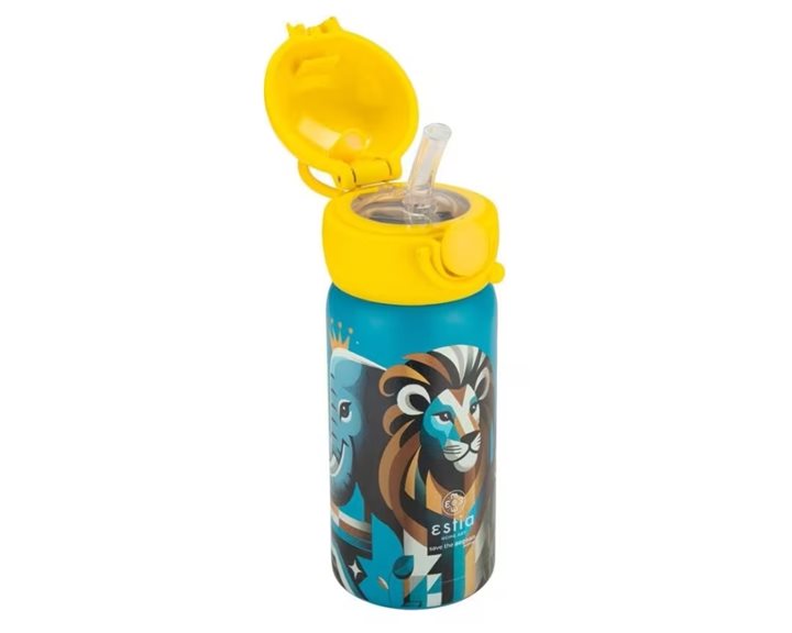 Estia Παγούρι - Θερμός 350ml Με Καλαμάκι Save The Aegean Jungle 01-27537