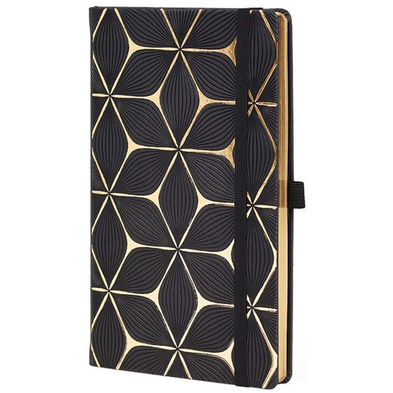 Σημειωματάριο Castelli Μ Ριγε 13x21 Flower Gold
