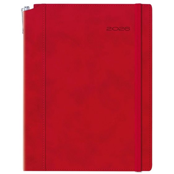 Ημερολόγιο Ημερ. 14.4x24 Borneo Chia Red