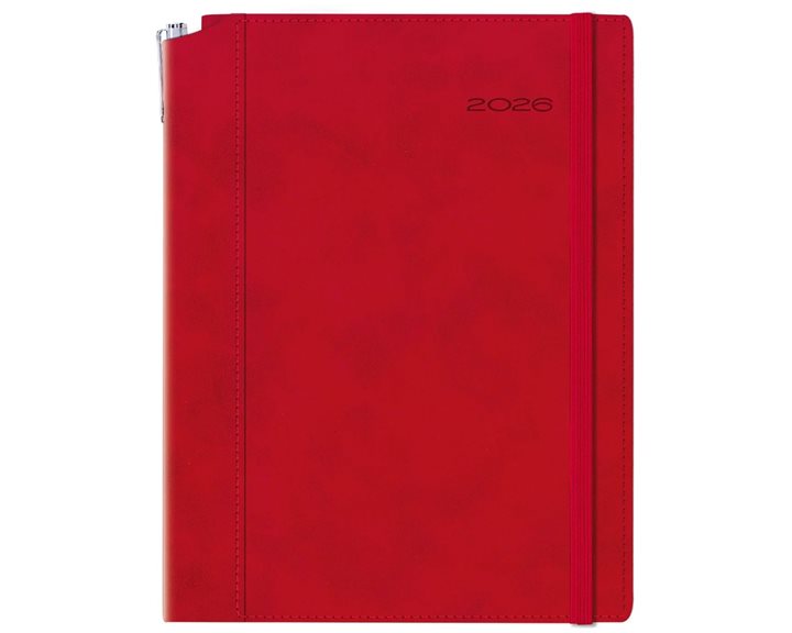 Ημερολόγιο Ημερ. 14.4x24 Borneo Chia Red
