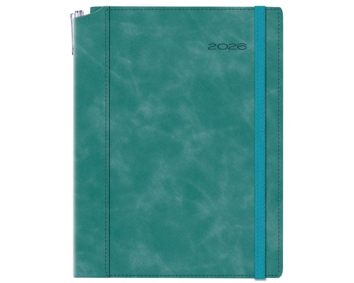 Ημερολόγιο Ημερ. 14.4x24 Borneo Chia Turquoise