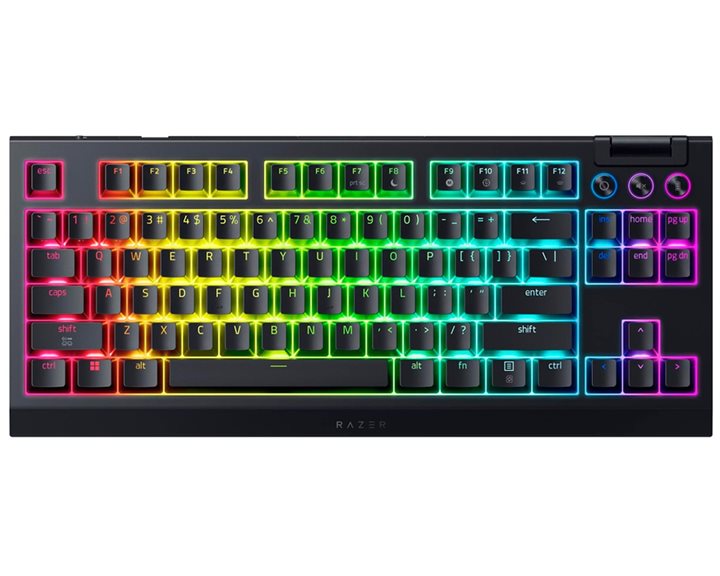 RAZER Blackwidow V4 TKL HYPERSPEED - RGB Wireless Hot-Swap Gaming Keyboard - Orange Tactile Switches