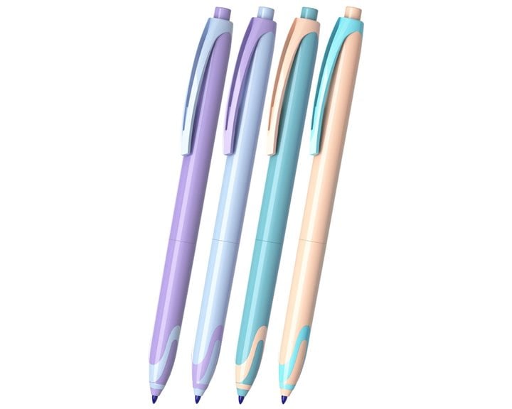 Στυλό ErichKrause Retractable Rollerball TipFlow Matic Pastel Bloom 0.5 Blue 63705