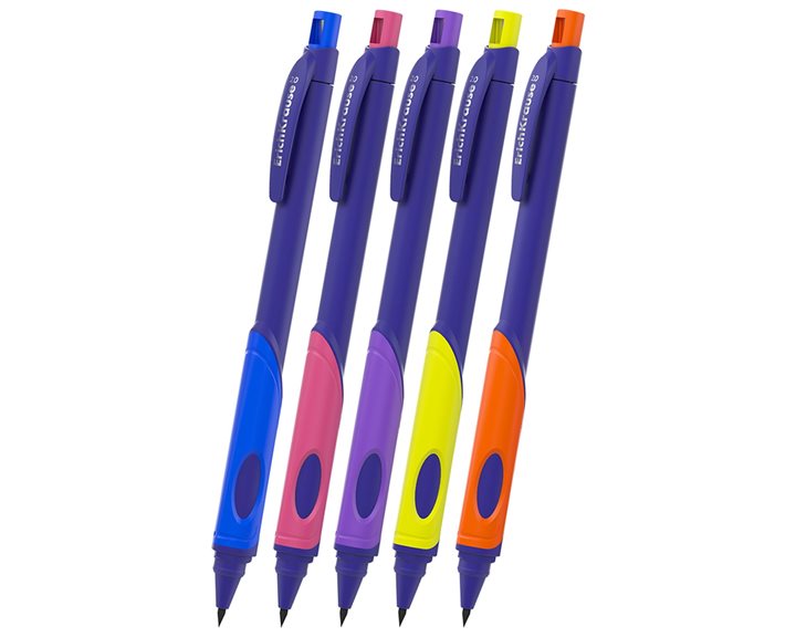 Μηχανικό Μολύβι Με Ξύστρα ErichKrause Ergoline Kids Neon 2.0 HB 63332