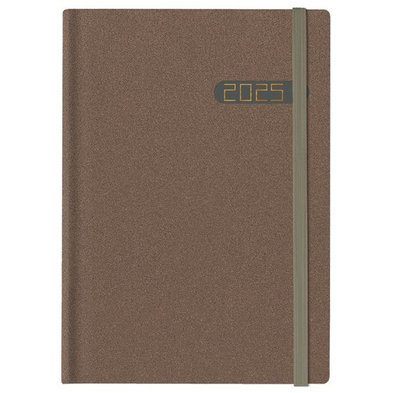 Ημερολόγιο Ημερ. 14.5x20.5 Winner Metal Flat Brown