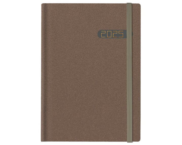 Ημερολόγιο Ημερ. 14.5x20.5 Winner Metal Flat Brown