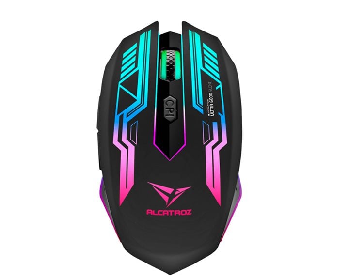ALCATROZ SILENT 2.4G WIRELESS RGB GAMING MOUSE 4800 CPI X-CRAFT AIR ULTRA 6000