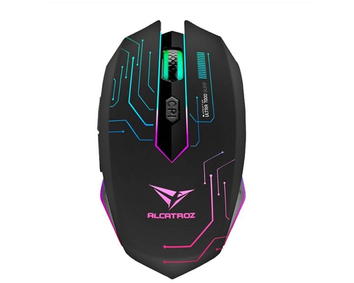 ALCATROZ SILENT 2.4G WIRELESS RGB GAMING MOUSE 4800 CPI X-CRAFT AIR ULTRA 7000