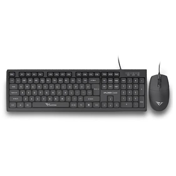 ALCATROZ USB WIRED KEYBOARD AND MOUSE XPLORER C3600 BLACK
