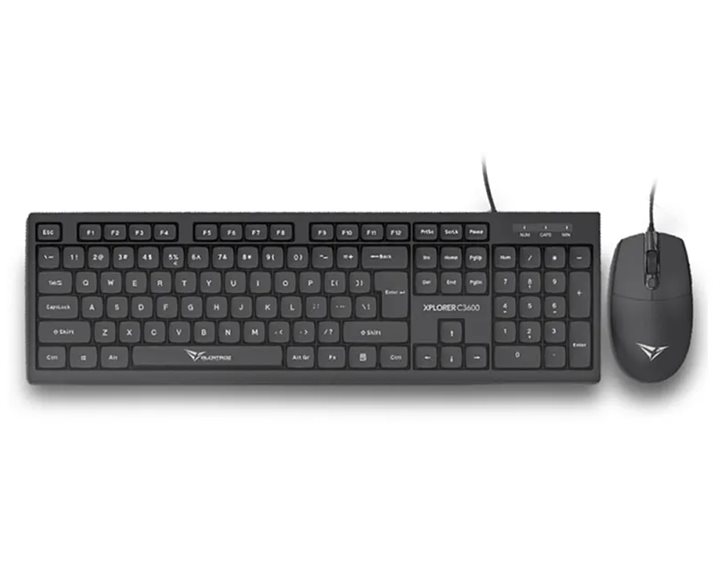 ALCATROZ USB WIRED KEYBOARD AND MOUSE XPLORER C3600 BLACK
