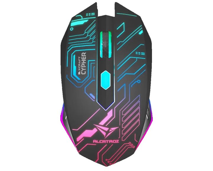 ALCATROZ 4-BUTTON GAMING RGB MOUSE CPI 2400 X-CRAFT CYPHER