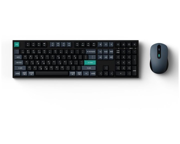 Keychron B36 Combo (KCBD2-GR) Wireless Keyboard and Mouse 100% GR Layout Black-Green