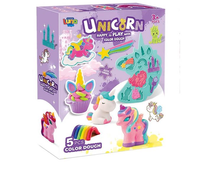 Πλαστοζυμαράκι Luna Unicorn 5 χρωματων 000623273