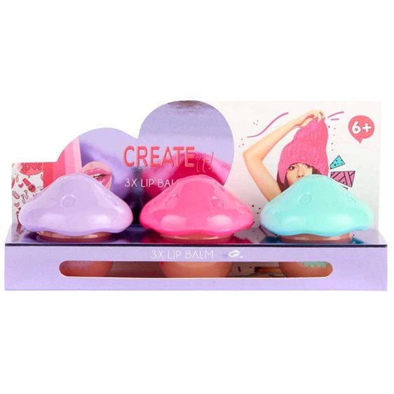 Creatit! Σετ Lip Balm Μανιτάρι 3τμχ